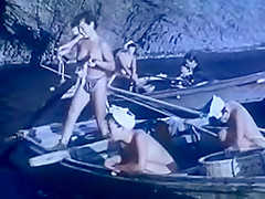 Japanese ama diver underwater 1963...