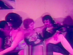 Interracial Group Sex On A Large Bed 1970s Vintage...